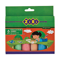 Крейда кольоровий ZIBI JUMBO 6 колір.