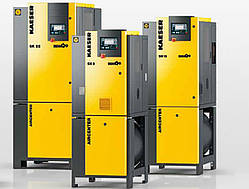 Компресор гвинтовий із осушником і ресивером, Об'ємний потік: 0,26–2,55 м3/хв, Тиск: 8, 11 або 15 бар