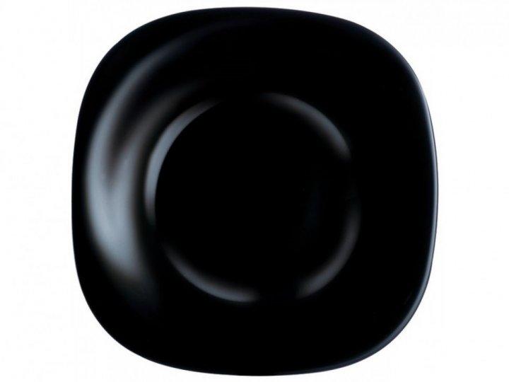 Тарілка десертна 19см квадратна Lum. Carine Black L9816