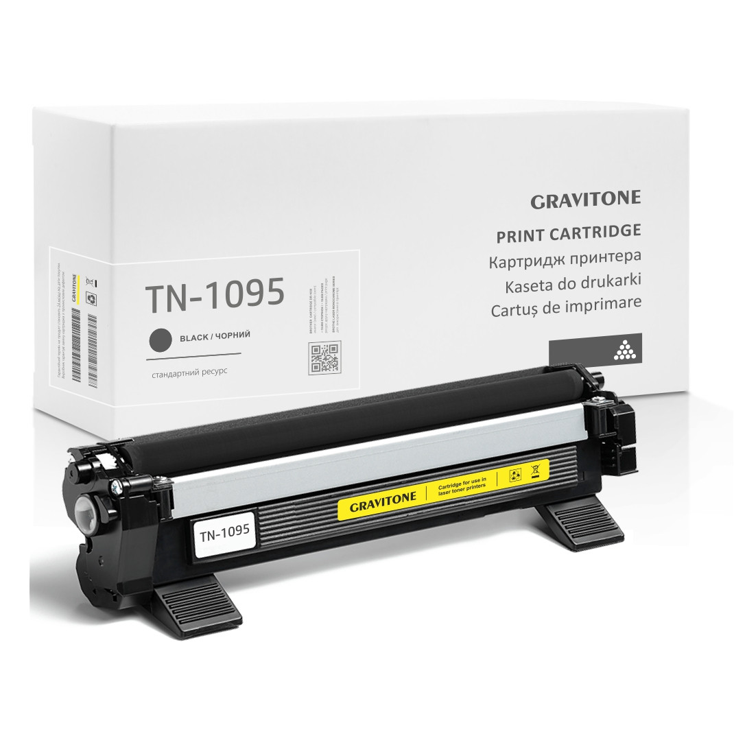 Сумісний Картридж Brother TN1095 (TN-1095) , чорний, з тонер порошком (1.500 стор.) аналог від Gravitone, фото 1