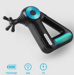 Ударний масажер перкусійний масажер масажний пістолет з 12 насадками Sk-8890