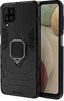 Противоударный чехол Samsung Galaxy M32 M325 (подставка кольцо) Черный
