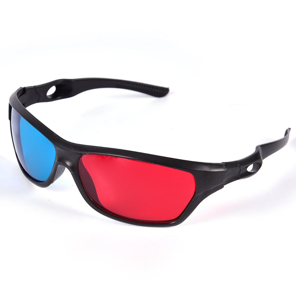 Стерео очки 3D. Красно синие 3Д очки анаглиф. Пластиковые анаглифные очки для объёмного изображения - фото 1 - id-p1463982046