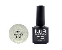 Топ с шиммером NUB Sparks Top Coat Opal, 8 мл