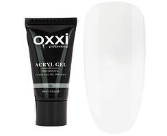 Акрил-гель Oxxi Professional Aсryl Gel 30 мл, № 01 прозорий