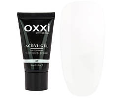 Акрил-гель Oxxi Professional Aсryl Gel 30 мл, № 07 прозорий з Шіммери