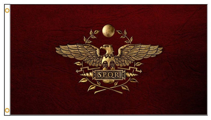 Купить Флаг Римской Империи SPQR. Флаг Сенат и народ Рима. Флаг римских ...
