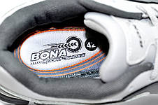 Чоловічі кросовки на осінь Bona 2022 сірі шкіряні Бона, фото 3