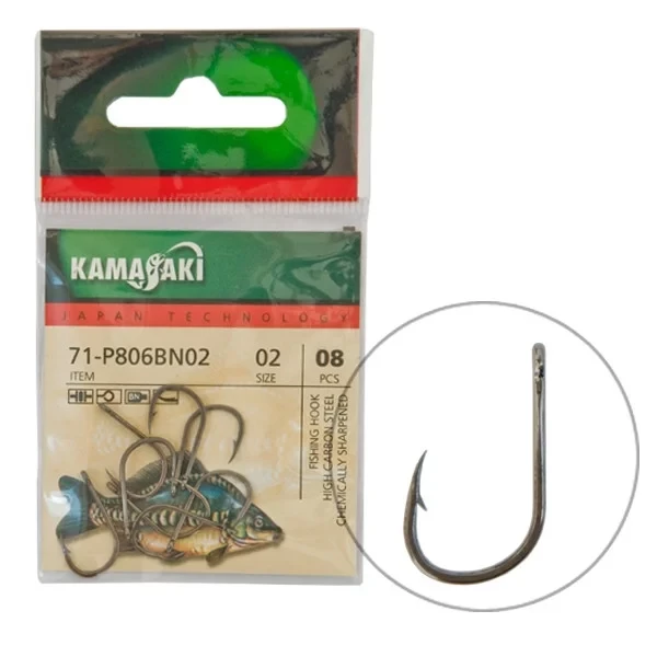 Гачок Kamasaki Carbon P831 BN №4 (10шт.)