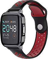 Ремешок Sport для Haylou Smart Watch 2 (LS02) Черно-красный