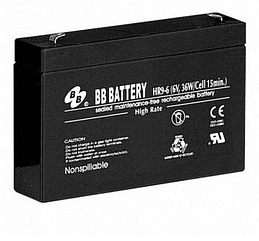 Акумуляторна батарея AGM 6В 9А/год HR9-6/T2 BB Battery