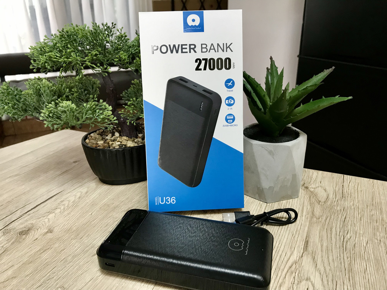 Power Bank WUW U36 27000 mAh Повербанк портативна батарея