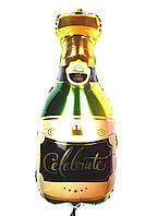 Фольгированный фигурный шар "Бутылка Celebrate" Размер:93см*43см.