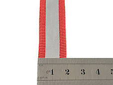 Тасьма світловідбивна 20 мм колір червоний, фото 2