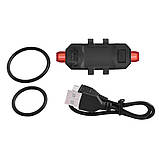 Задній велосипедний ліхтар DC-918 Li-ion, фото 4