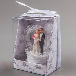 Фігурка «Наречений і наречена» на весільний торт (8 см) (041Q)