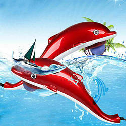 Інфрачервоний ручний масажер "Дельфін" великої 40 см, масажер для всього тіла "Dolphin"
