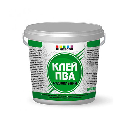 Клей ПВА Himdecor Будівельний 0.8кг, фото 1