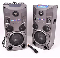 Комплект активной акустики с радиомикрофоном Rock Music RC-8950 (150W/FM/Bluetooth/USB)