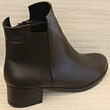 Черевики жіночі демісезонні великого розміру на підборі від виробника модель ТН21-203Б, фото 4
