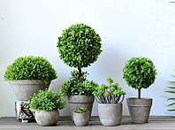 Искусственный самшит шар (пластиковый самшит) декоративный самшит, декоративные растения