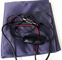 Електроковдра автомобільне туристичне 200х150 см 12 V, синє