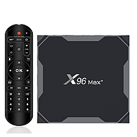 AV ТВ-приставка X96 Max + Plus 4/64 G 100 MBit Lan Android 9.0 Гарантія 6 міс