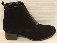 Ботинки женские черные замшевые от производителя модель ТН21-18