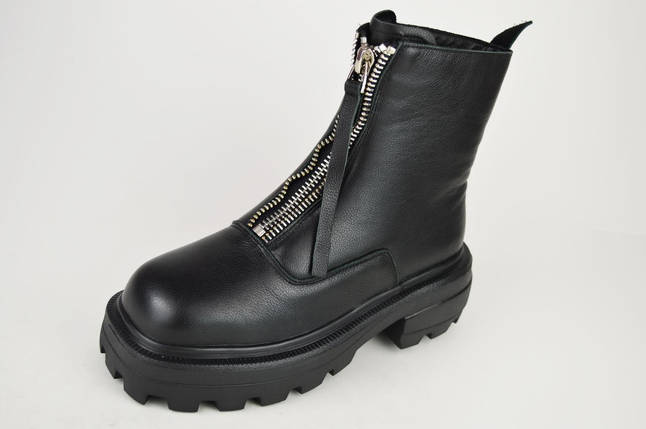 Черевики чорні Berkonty 9081 36 шкіра байка, фото 1