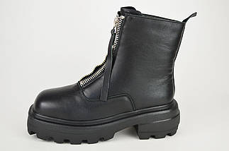 Черевики чорні Berkonty 9081 36 шкіра байка, фото 2