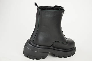 Черевики чорні Berkonty 9081 36 шкіра байка, фото 3