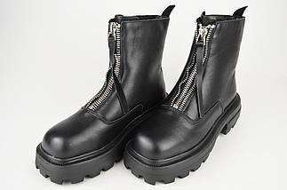 Черевики чорні Berkonty 9081 36 шкіра байка, фото 4