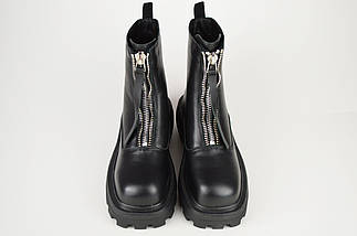 Черевики чорні Berkonty 9081 36 шкіра байка, фото 5