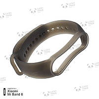 Ремешок Xiaomi Mi Band 6 силиконовый полупрозрачный браслет для фитнес-трекера miband Черный 143401P