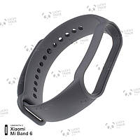 Ремешок Xiaomi Mi Band 6 силиконовый однотонный браслет Light Серый 241901P