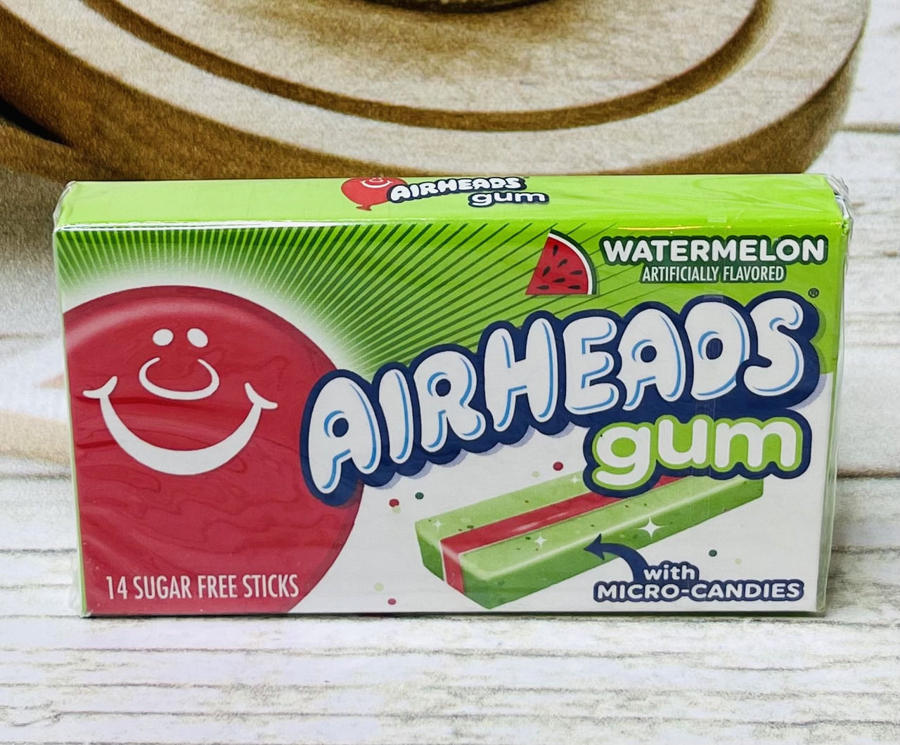 Жувальна гумка без цукру Airheads Gum Watermelon