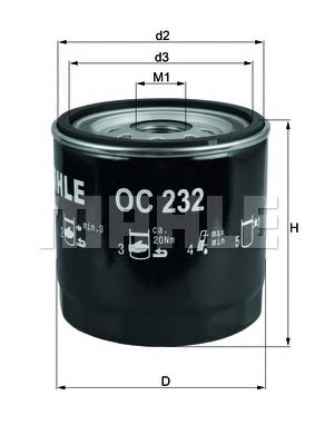 Фільтр масляний Knecht OC232