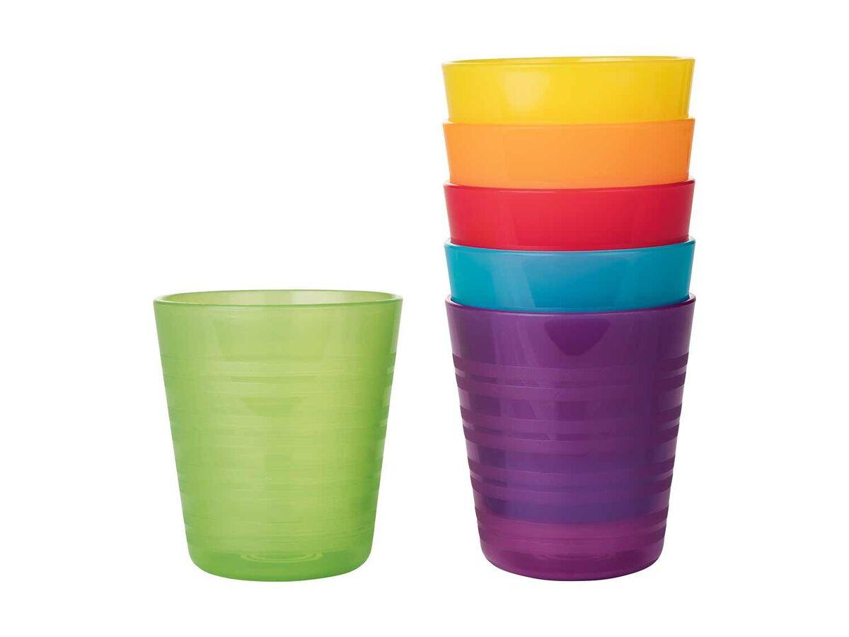 Пластикові стакани ERNESTO, набір 6 шт, стакани для пікніка, фото 1