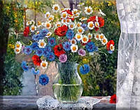 Набор для вышивания крестиком " Букет полевых цветов" размер 40 x 50 см