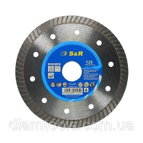 Диск алмазний по керамограніту S&R 125x22.2x1.4мм (252891125)