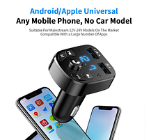 Автомобільний зарядний 3.1 A + FM трансмітер Bluetooth 5.0 LC01, фото 5