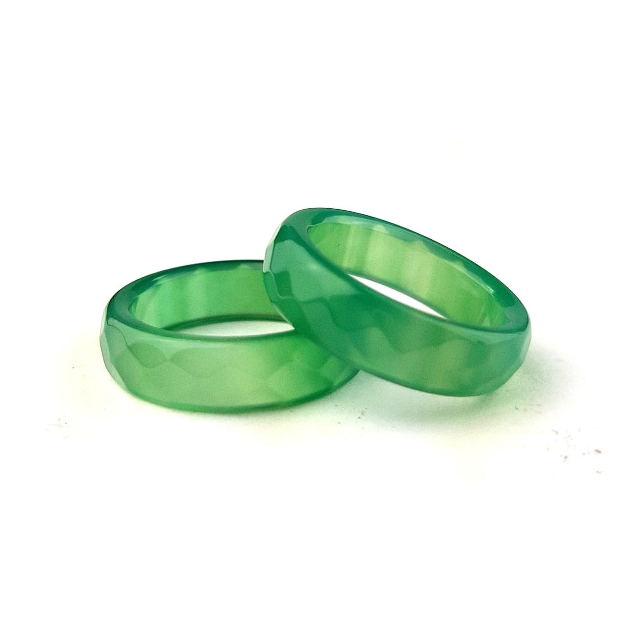 Нефрит. Кільце з натурального каменю, грань., фото 1