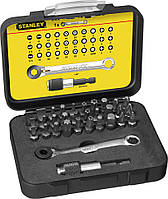 Набор бит "EXPERT LINE", ключ накидной 1/4" х 1/4" с трещоткой 32 ед. Stanley 1-13-905