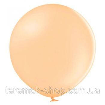 Повітряна латексна куля гігант персиковий макарун 22" 60 см