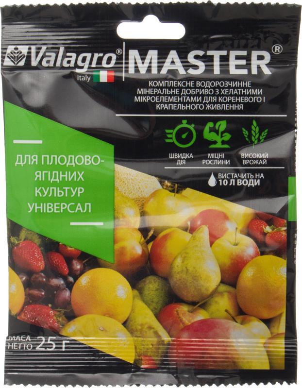 Добриво Майстер Master для плодово-ягідних 25 г Valagro
