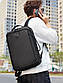 Городской рюкзак-портфель-сумка-брифкейс 4в1 Golden Wolf GB00450 с USB портом, 22л, фото 2