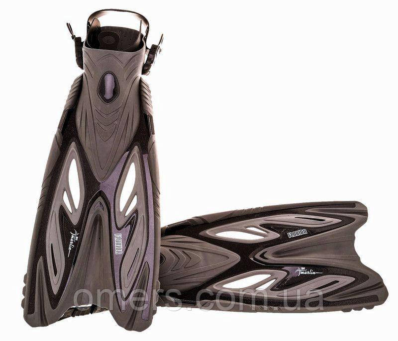 Ласти Marlin Florida чорні, відкрита п'ята