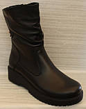 Чоботи зимові жіночі на товстій підошві від виробника ТН21-26, фото 2
