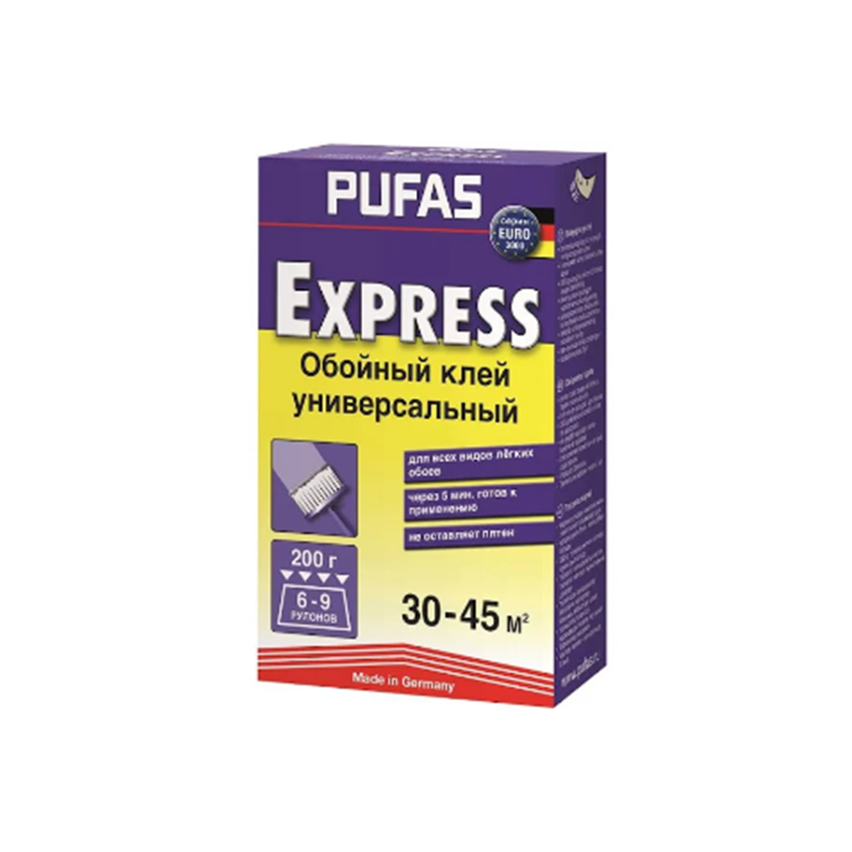 Клей для шпалер Pufas Euro 3000 Express 200г