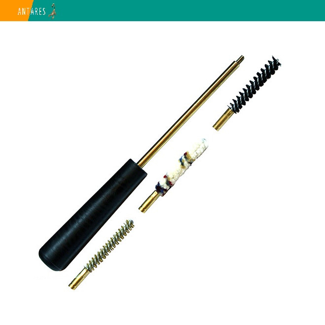 Набір для чищення травматичної зброї калібра 6, шомпол, 3 йоржа, упаковка поліетилен (06014)